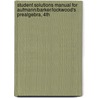 Student Solutions Manual For Aufmann/Barker/Lockwood's Prealgebra, 4th door Richard N. Aufmann