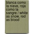 Blanca como la nieve, roja como la sangre / White As Snow, Red As Blood