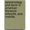 Epistemology And Terror In American Literature: Edwards, Poe, Melville. door Matthew E. Vick