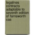Legalines Contracts Adaptable to Seventh Edition of Farnsworth Cas