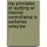 Mp Principles Of Auditing W/ Internal Control/what Is Sarbanes Oxley/pw door Ray Whittington