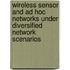 Wireless Sensor And Ad Hoc Networks Under Diversified Network Scenarios