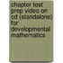 Chapter Test Prep Video On Cd (Standalone) For Developmental Mathematics