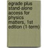 Egrade Plus Stand-Alone Access for Physics Matters, 1st Edition (1-Term)