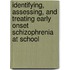 Identifying, Assessing, And Treating Early Onset Schizophrenia At School
