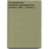Monatsblatt Des Heraldisch-Genealogischen Vereines "Adler.," Volume 5... by Heraldisch-Genealogischen Ver "Adler ".