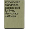 Mypoliscilab  - Standalone Access Card - For Living Democracy California door Daniel M. Shea