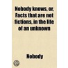 Nobody Knows, Or, Facts That Are Not Fictions, In The Life Of An Unknown door Nobody