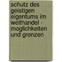 Schutz Des Geistigen Eigentums Im Welthandel - Moglichkeiten Und Grenzen