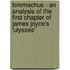 Telemachus - An Analysis Of The First Chapter Of James Joyce's 'Ulysses'