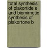 Total Synthesis Of Plakortide E And Biomimetic Synthesis Of Plakortone B by Xiao-Yu Sun