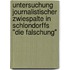 Untersuchung Journalistischer Zwiespalte In Schlondorffs "Die Falschung"