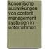 konomische Auswirkungen von Content Management Systemen in Unternehmen