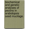 Biochemical And Genetic Analyses Of Pectins In Arabidopsis Seed Mucilage. door Michelle R. Facette