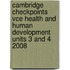 Cambridge Checkpoints Vce Health And Human Development Units 3 And 4 2008