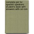 Complete Pet For Spanish Speakers Student's Book With Answers With Cd-Rom