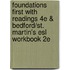 Foundations First With Readings 4E & Bedford/St. Martin's Esl Workbook 2E