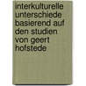 Interkulturelle Unterschiede Basierend Auf Den Studien Von Geert Hofstede by Claudia K. Rber