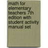 Math for Elementary Teachers 7th Edition with Student Activity Manual Set door Gary L. Musser