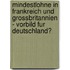 Mindestlohne In Frankreich Und Grossbritannien - Vorbild Fur Deutschland?
