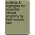Outlines & Highlights For Essential Clinical Anatomy By Keith Moore, Isbn