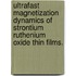 Ultrafast Magnetization Dynamics Of Strontium Ruthenium Oxide Thin Films.