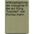 Widerspiegelung Der Misogynie In Der Erz Hlung "Luischen" Von Thomas Mann