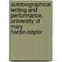 Autobiographical Writing and Performance, University of Mary Hardin-baylor