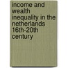 Income and wealth inequality in the Netherlands 16th-20th century door L. Soltow