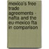 Mexico's Free Trade Agreements - Nafta And The Eu-Mexico Fta In Comparison