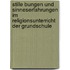 Stille Bungen Und Sinneserfahrungen Im Religionsunterricht Der Grundschule