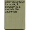 Unterrichtsentwurf Fur Musik, 9. Schuljahr: W.A. Mozarts "Die Zauberflote" door Dorothee Schnell