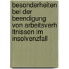 Besonderheiten Bei Der Beendigung Von Arbeitsverh Ltnissen Im Insolvenzfall door Michael Pohlmann