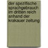 Der Spezifische Sprachgebrauch Im Dritten Reich Anhand Der Krakauer Zeitung