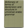 Dictionary Of Terms Of Declension And Structure In Universal Arabic Grammar by Antoine El-Dahdah