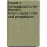 Frauen In Fuhrungspositionen - Theorien, Forschungsbefunde Und Perspektiven by Hanna Cieslak