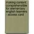 Making Content Comprehensible For Elementary English Learners - Access Card
