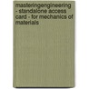 Masteringengineering  - Standalone Access Card - For Mechanics Of Materials door Russell C. Hibbeler
