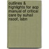 Outlines & Highlights For Acp Manual Of Critical Care By Suhail Raoof, Isbn