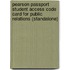 Pearson Passport Student Access Code Card For Public Relations (Standalone)