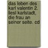 Das Leben Des Karl Valentin 2. Liesl Karlstadt, Die Frau An Seiner Seite. Cd