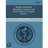 Insulin-Stimulated Phosphate Transport And Atp Synthesis In Skeletal Muscle. by Dimitrio Tsirigotis