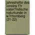 Jahreshefte Des Vereins F?R Vaterl?Ndische Naturkunde In W?Rttemberg (21-22)