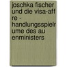 Joschka Fischer Und Die Visa-Aff Re - Handlungsspielr Ume Des Au Enministers door Eva Thiel
