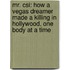 Mr. Csi: How A Vegas Dreamer Made A Killing In Hollywood, One Body At A Time
