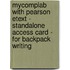 Mycomplab With Pearson Etext - Standalone Access Card - For Backpack Writing