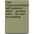 New Myaccountinglab With Pearson Etext -- Access Card -- For Cost Accounting