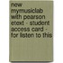 New Mymusiclab With Pearson Etext - Student Access Card - For Listen To This