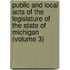 Public And Local Acts Of The Legislature Of The State Of Michigan (Volume 3)