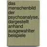 Das Menschenbild Der Psychoanalyse, Dargestellt Anhand Ausgewahlter Beispiele door Tina Kerz